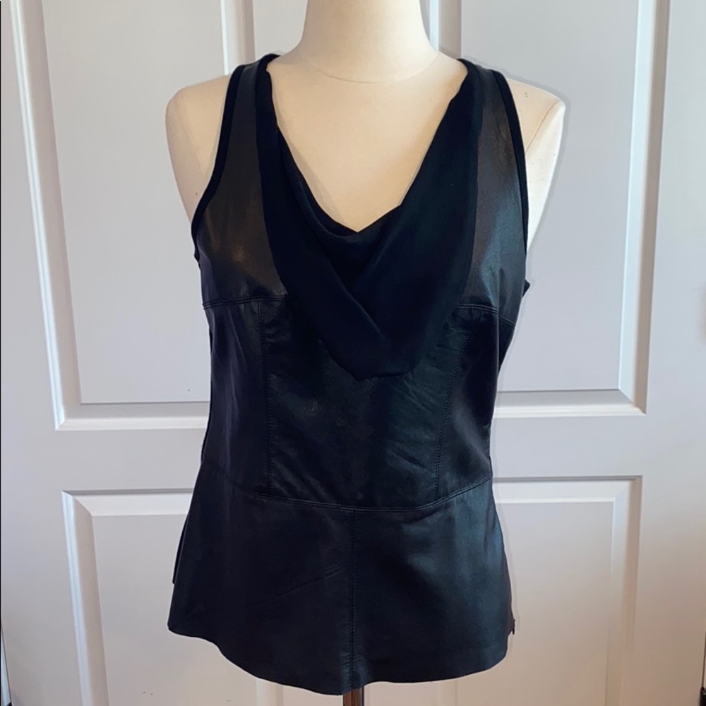 DREW leather top In Great condition